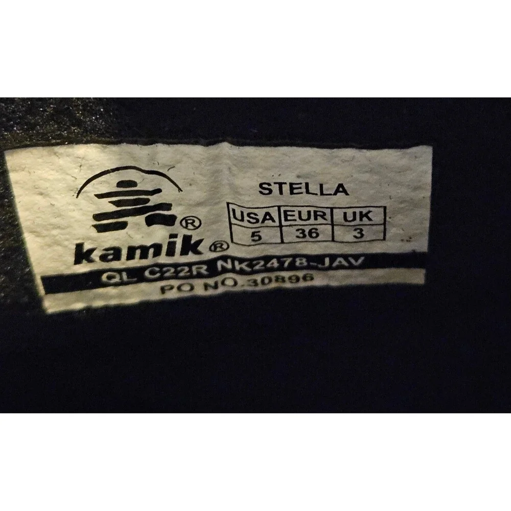 Kami Stella Winter Boots Size 5 New Rubber Leather Waterproof Traction Warm